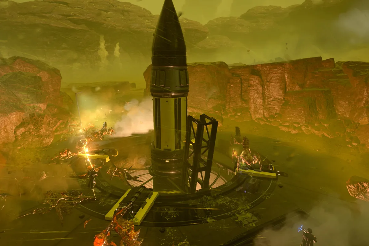 Official Helldivers 2 mission scene from PlayStation used as the feature image for a Warbond unlock guide